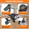 Stepper for Exercise Mini Fitness Stepper with 2 Resistance Bands LCD Monitor Max 330.7LBS Load Stair Stepper Quiet Stepper