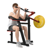 Strength training bending biceps bending and triceps extension machine Level 7 pull-out extension bench aerobic training abdomen arms back chest shoul