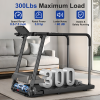 Senior Treadmill Long Armrest Balance (removable) 300 LBS Folding electric treadmill Walking Aerobic Training Large LCD Display 2.5HP Motor Home / Off