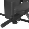 Wall-mounted Fitness Dip Station Black