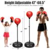 Both Adults And Kids Hand-Eye Coordination Ability Adjustable Height Boxing Punching Bag Stand Set